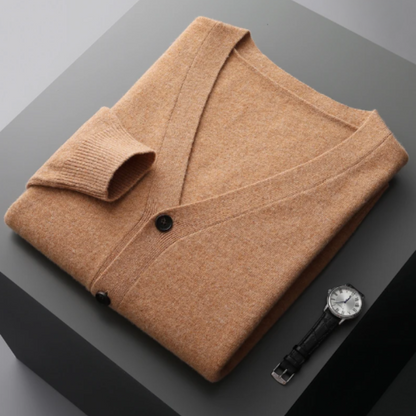 Nicholas | Men's Classic V-Neck Cardigan for Winter