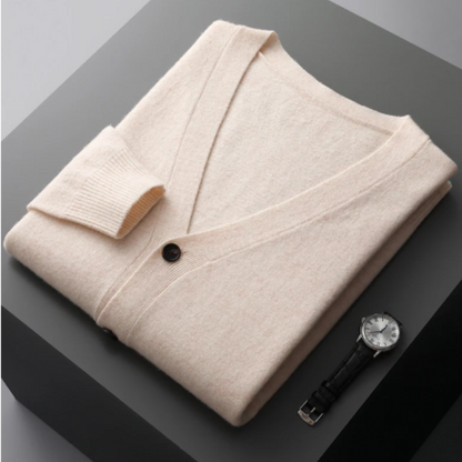 Nicholas | Men's Classic V-Neck Cardigan for Winter
