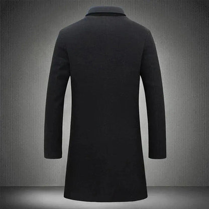 Mason | Men's Stylish Long Button-Front Coat for Winter