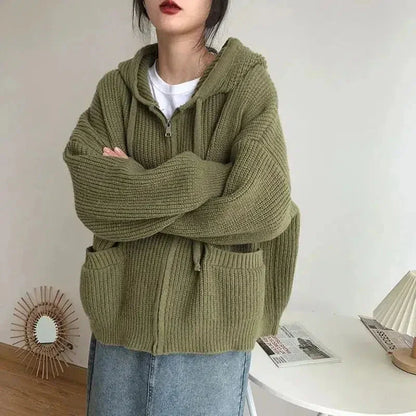 Sofia | Women's Cosy Zip-Up Knit Cardigan for Winter