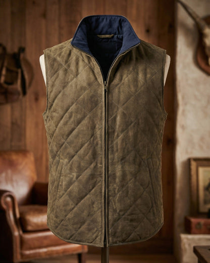 Ben | Men's Premium Quilted Microsuede Vest