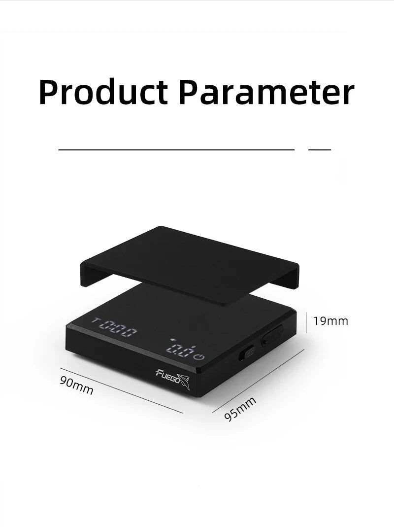 Precision Coffee Scale | Digital Pocket Scale with Integrated Timer | Accurate Measurements for Perfect Brewing