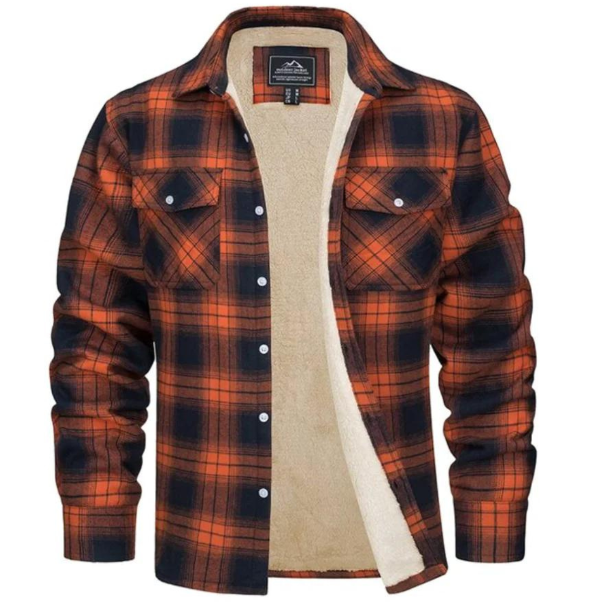 Derrick | Men's Cosy Sherpa-Lined Plaid Shirt Jacket