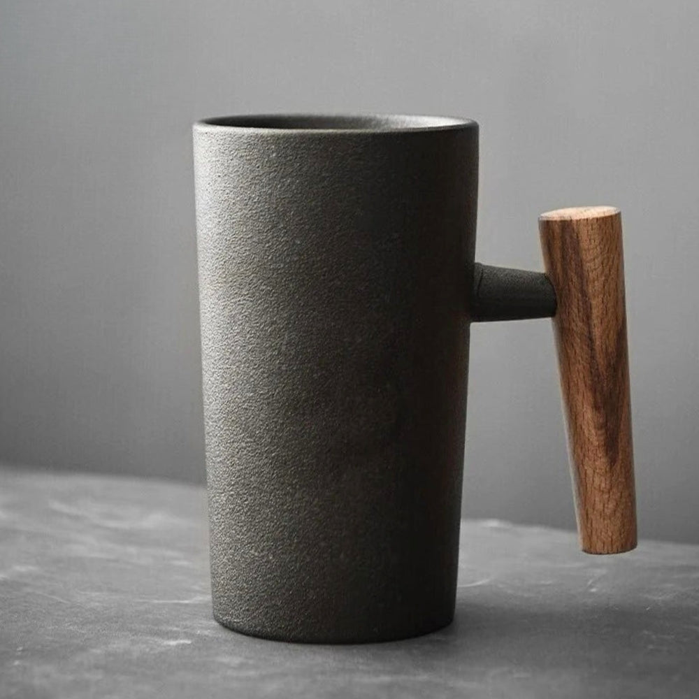 Rustic Charm | Ceramic Mug with Textured Finish | Vintage-Inspired Drinkware for Cozy Moments