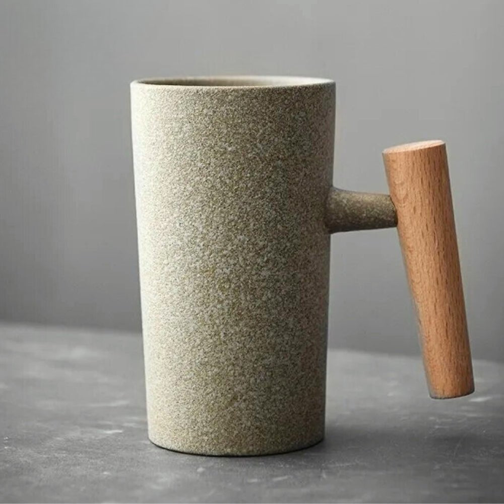 Rustic Charm | Ceramic Mug with Textured Finish | Vintage-Inspired Drinkware for Cozy Moments