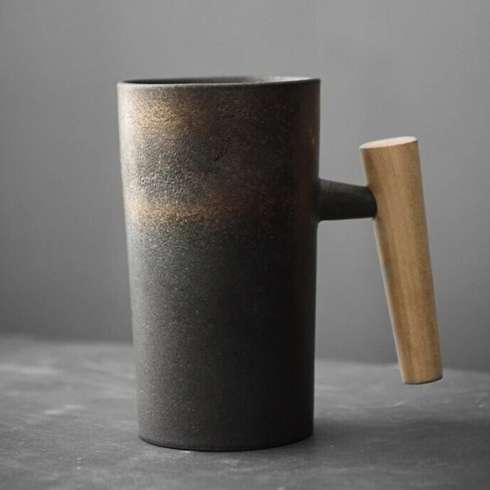 Rustic Charm | Ceramic Mug with Textured Finish | Vintage-Inspired Drinkware for Cozy Moments
