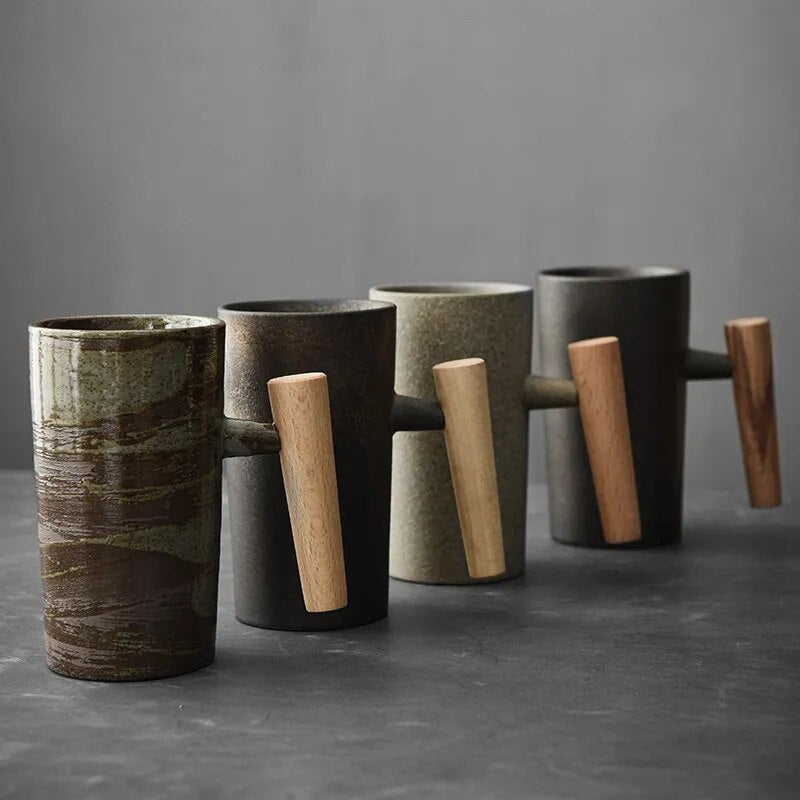 Rustic Charm | Ceramic Mug with Textured Finish | Vintage-Inspired Drinkware for Cozy Moments