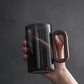 Rustic Glass Coffee Mug with Ergonomic Wooden Handle | Stylish 350ml Glass Cup for Hot Beverages