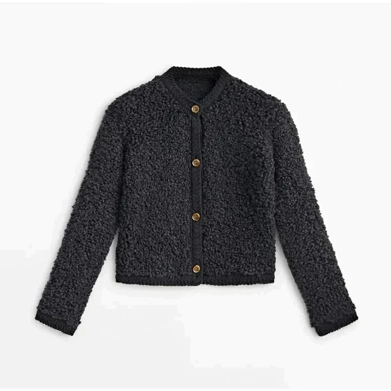 Georgia | Women's Stylish Button-Front Cardigan Jacket for Winter