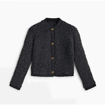 Georgia | Women's Stylish Button-Front Cardigan Jacket for Winter