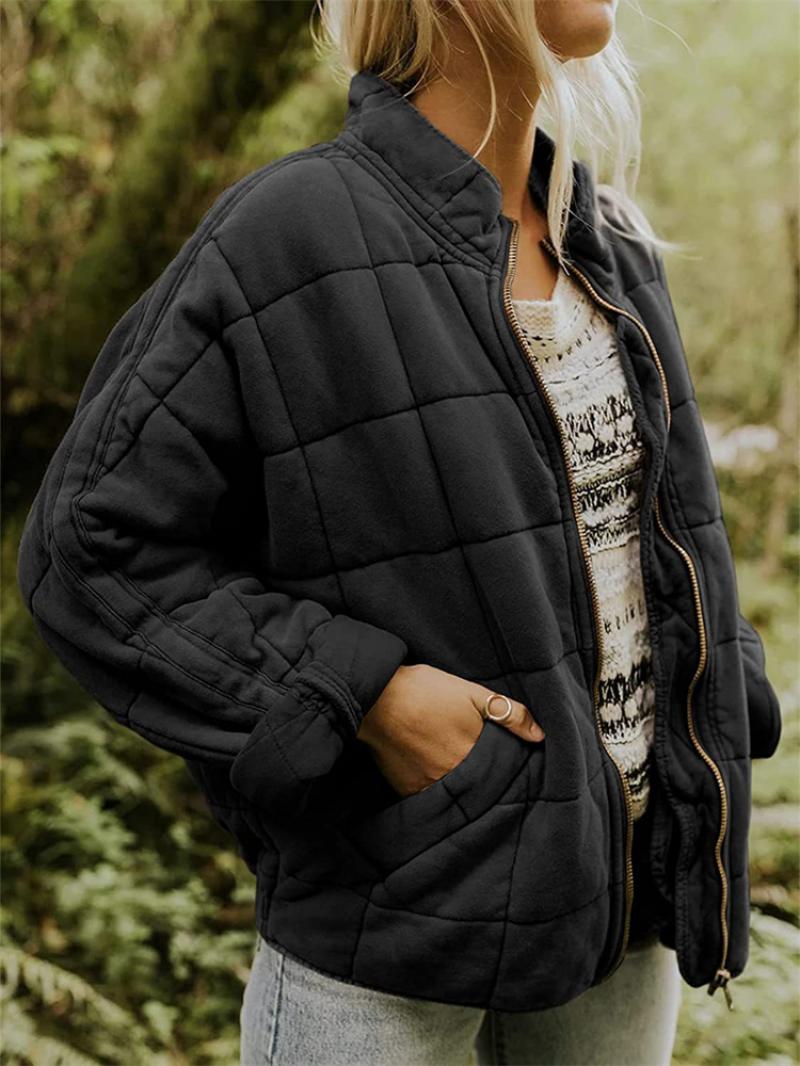 Rasmine | Stylish Quilted Jacket with Sleek Zipper Closure for Winter