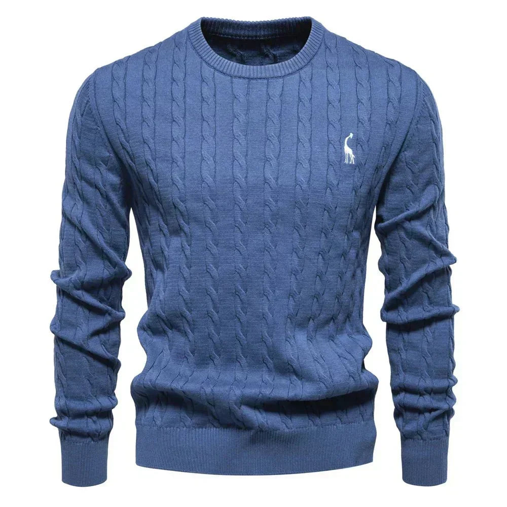 Sebastian | Men's Textured Cable-Knit Jumper for Winter