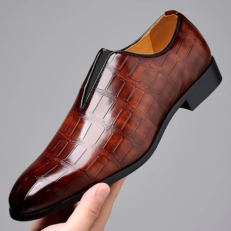 Victor | Men's Stylish Patterned Dress Shoes