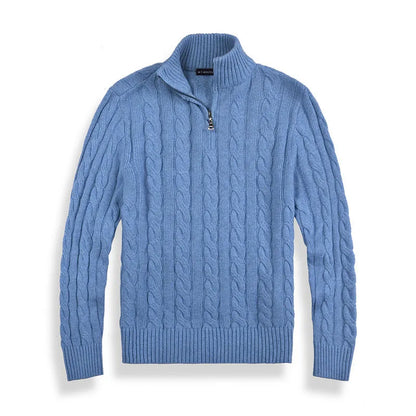 Archie | Men's Cable-Knit Quarter-Zip Jumper for Winter