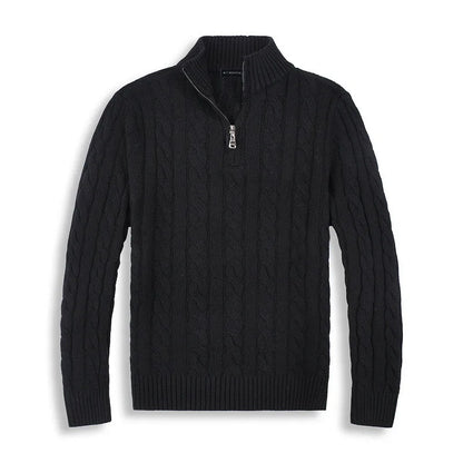 Archie | Men's Cable-Knit Quarter-Zip Jumper for Winter