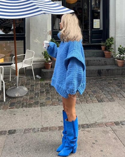 Emma | Women's Cosy Oversized Knit Sweater Dress