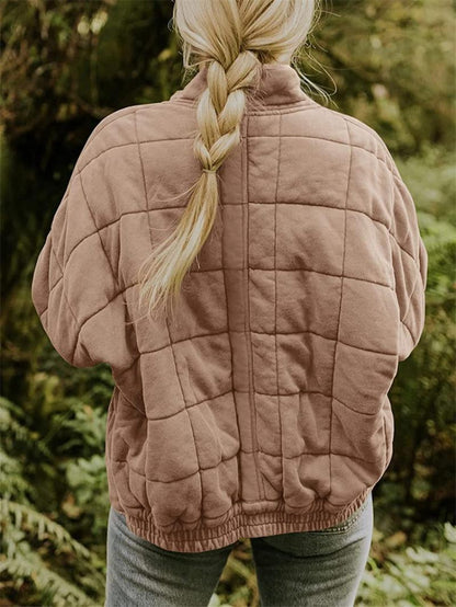 Rasmine | Stylish Quilted Jacket with Sleek Zipper Closure for Winter