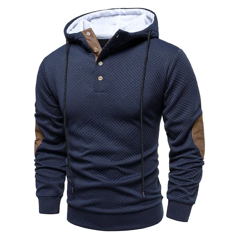 Ethan | Men's Slim-Fit Half-Button Pullover Jumper for Winter