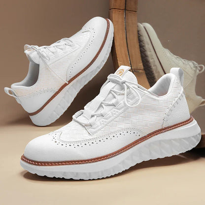 Toby | Men's Breathable Leather Trainers