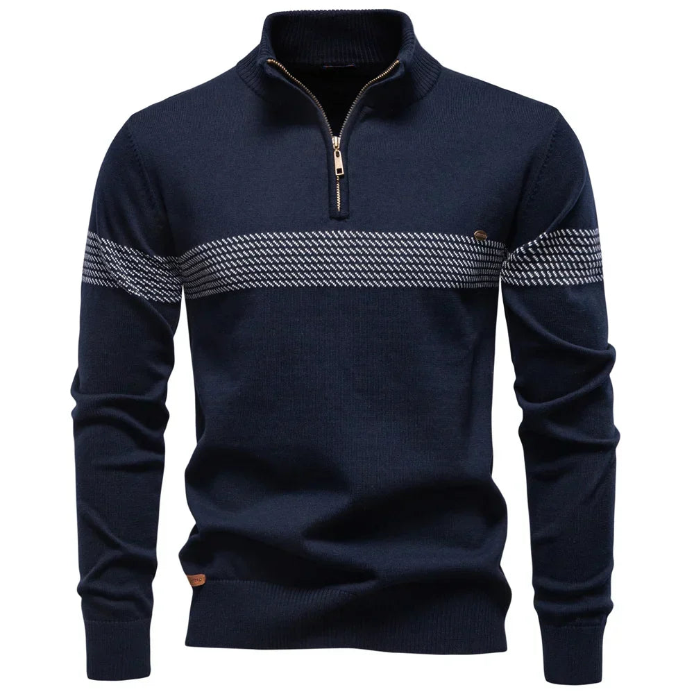 Hugo | Men's Classic Half-Zip Knit Pullover Jumper for Winter