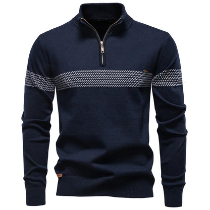 Hugo | Men's Classic Half-Zip Knit Pullover Jumper for Winter