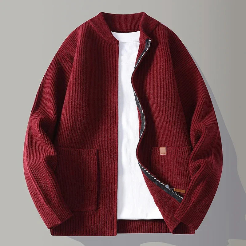 Samuel | Men's Ribbed Knit Jacket for Winter