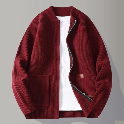 Samuel | Men's Ribbed Knit Jacket for Winter