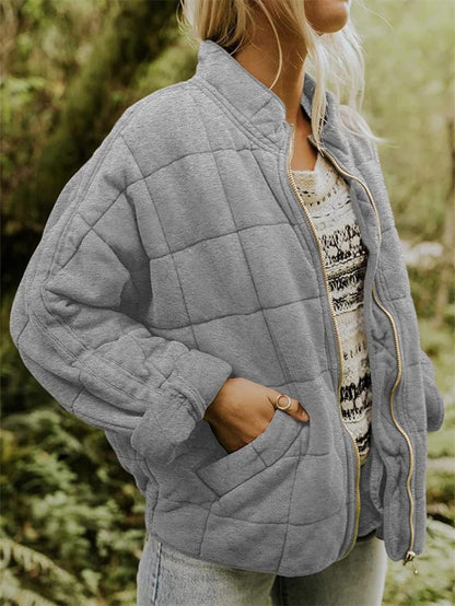 Rasmine | Stylish Quilted Jacket with Sleek Zipper Closure for Winter