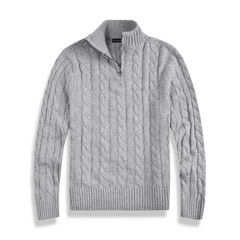 Archie | Men's Cable-Knit Quarter-Zip Jumper for Winter