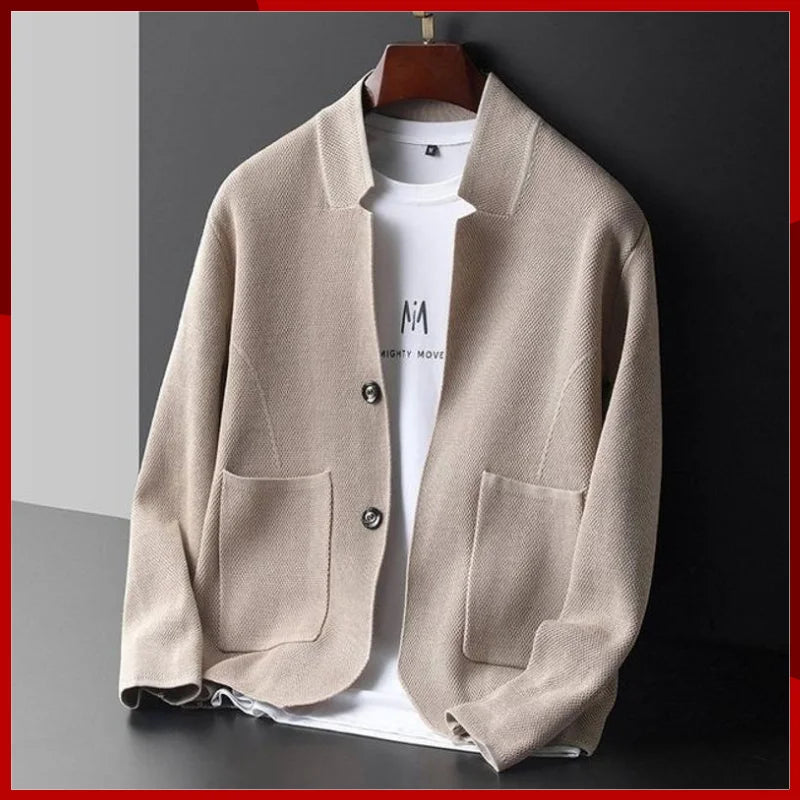 Ronnie | Men's Knit Stand-Collar Cardigan for Winter