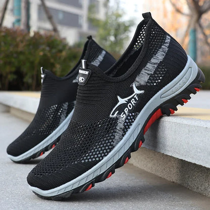 Jacob | Men's Breathable Mesh Slip-On Trainers