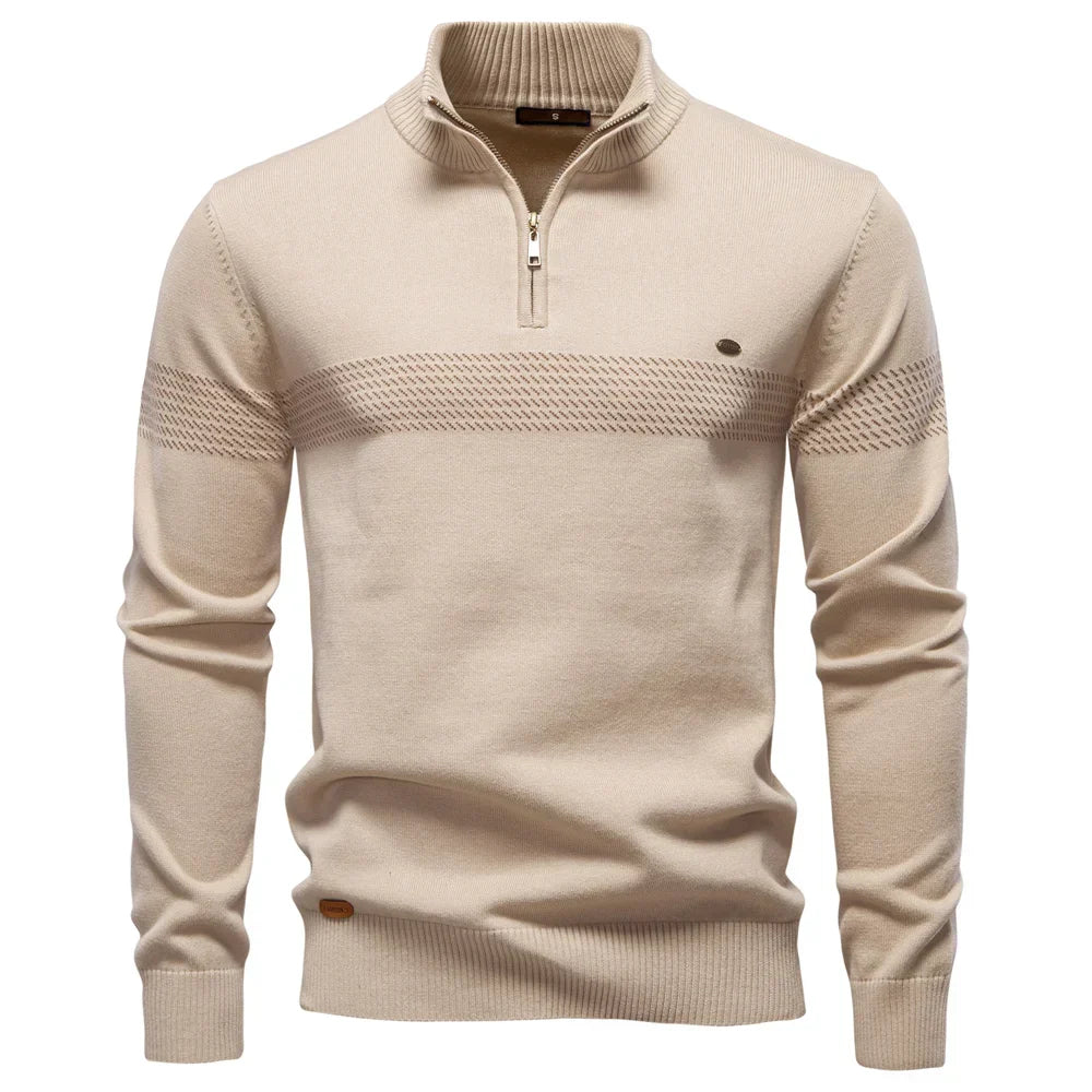 Hugo | Men's Classic Half-Zip Knit Pullover Jumper for Winter