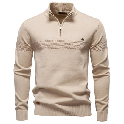 Hugo | Men's Classic Half-Zip Knit Pullover Jumper for Winter