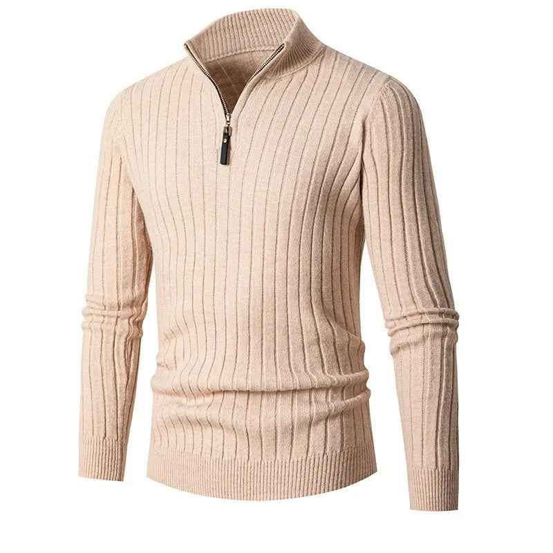 Leo | Men's Slim-Fit Quarter-Zip Sweater