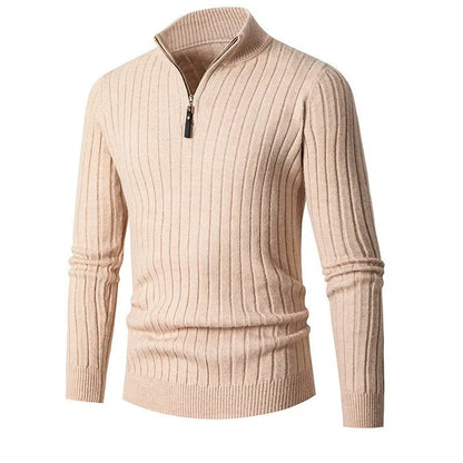 Leo | Men's Slim-Fit Quarter-Zip Sweater