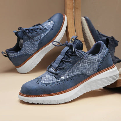 Toby | Men's Breathable Leather Trainers