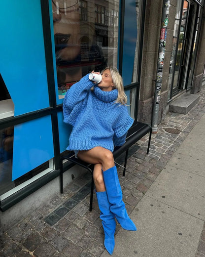 Emma | Women's Cosy Oversized Knit Sweater Dress