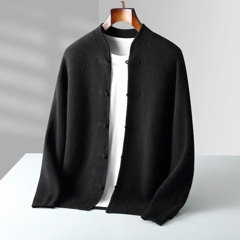 Wade | Luxurious Ribbed Cashmere Cardigan for Winter