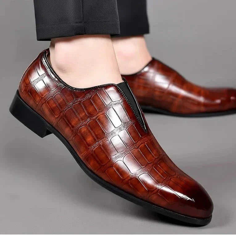 Victor | Men's Stylish Patterned Dress Shoes