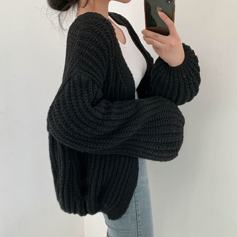 Jemma | Women's Cosy Oversized Open-Front Cardigan for Winter