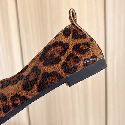 Kensington | Leopard-Print Leather Flats