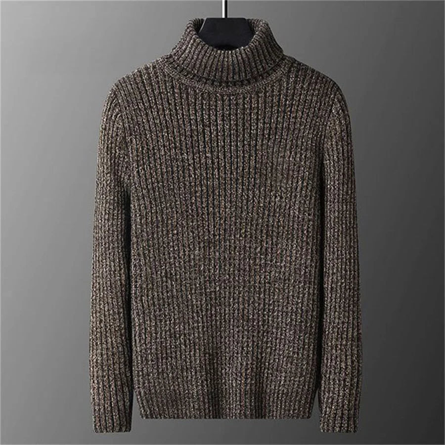 Adam | Men's Rolled-Collar Pullover Jumper for Winter