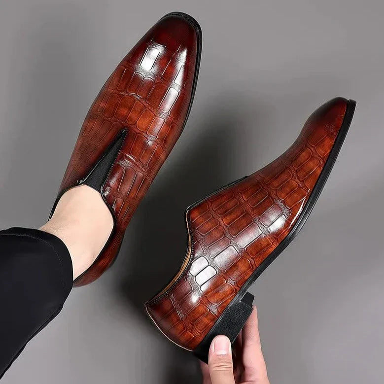 Victor | Men's Stylish Patterned Dress Shoes