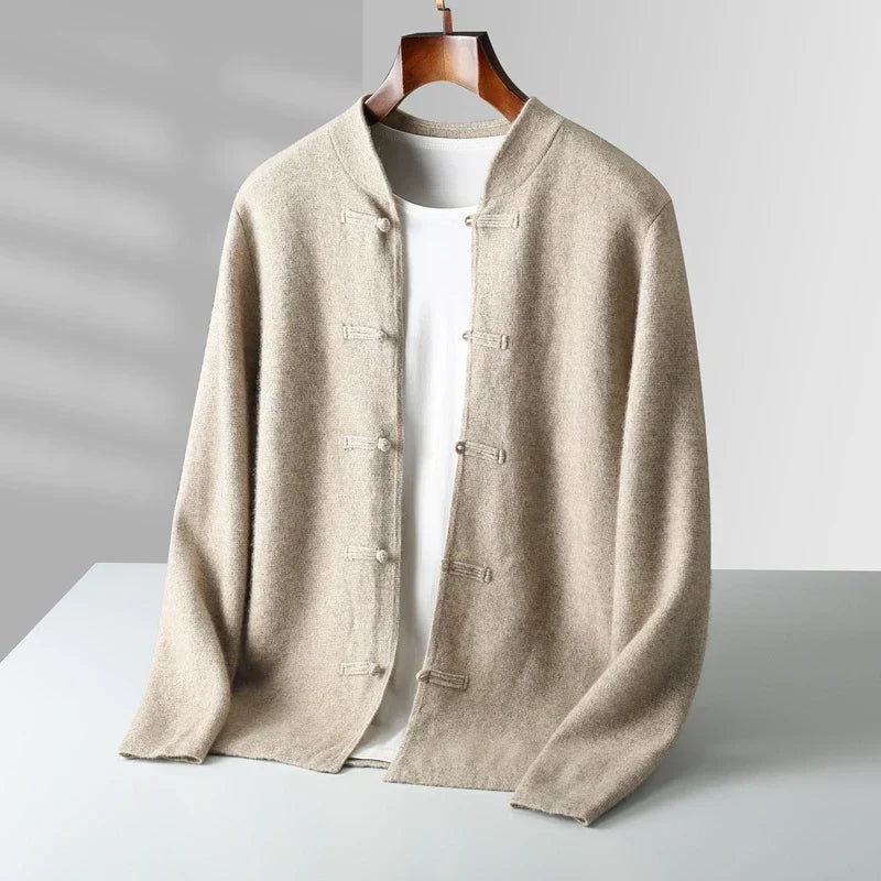 Wade | Luxurious Ribbed Cashmere Cardigan for Winter