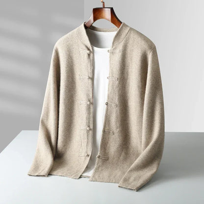 Wade | Luxurious Ribbed Cashmere Cardigan for Winter