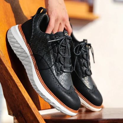 Toby | Men's Breathable Leather Trainers