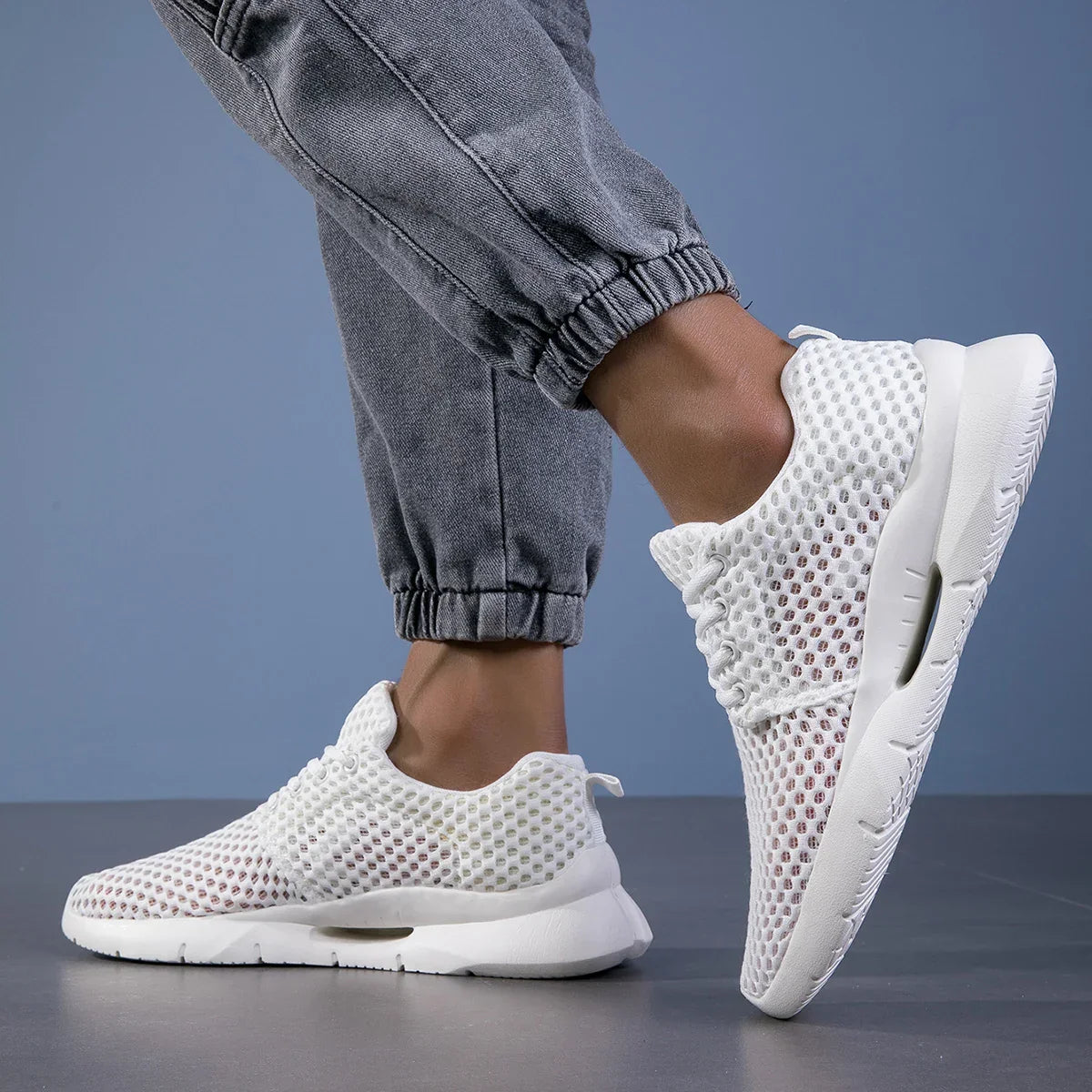 Darcy | Women's Stylish Mesh Lace-Up Trainers