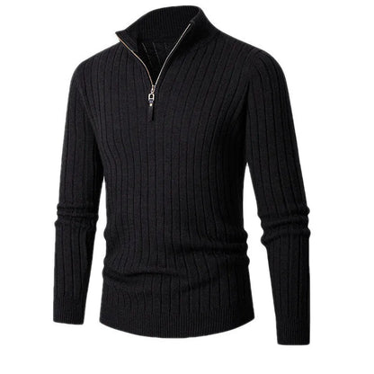 Leo | Men's Slim-Fit Quarter-Zip Sweater