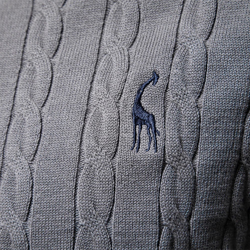 Sebastian | Men's Textured Cable-Knit Jumper for Winter