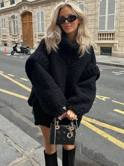 Emma | Women's Cosy Oversized Knit Sweater Dress